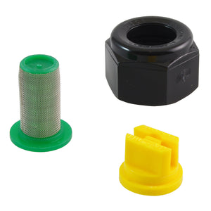 Repair set for spray boom 12 bar, screw fitting TP 11002 VP (nozzle, nut, filter, 1 pcs of each)