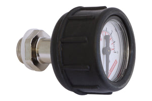 Pressure gauge G1/8 brass with protective cap and screw plug"