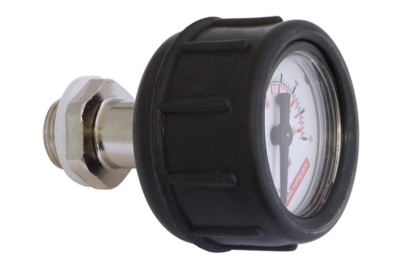 Pressure gauge G1/8 brass with protective cap and screw plug